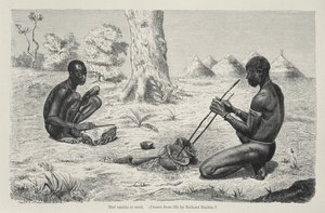 Baro Smiths no trabalho, da história da humanidade pelo professor Friedrich Ratzel, bar. em 1904